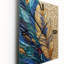 Boho Glam exquis or sur plume V - Plumes très horloges murales-99640373