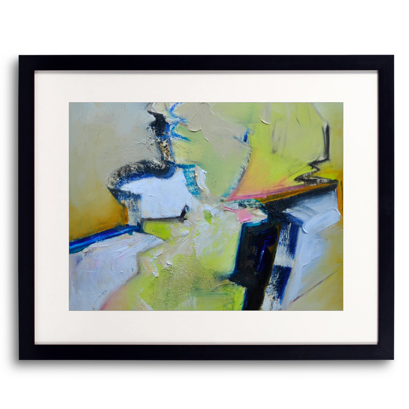 336 «Bridge Over Arno» par Anne B. Schwartz - peinture encadrée, H 17,25 po x l 21,25 po