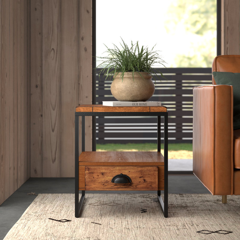 Table de bout avec rangement Creola