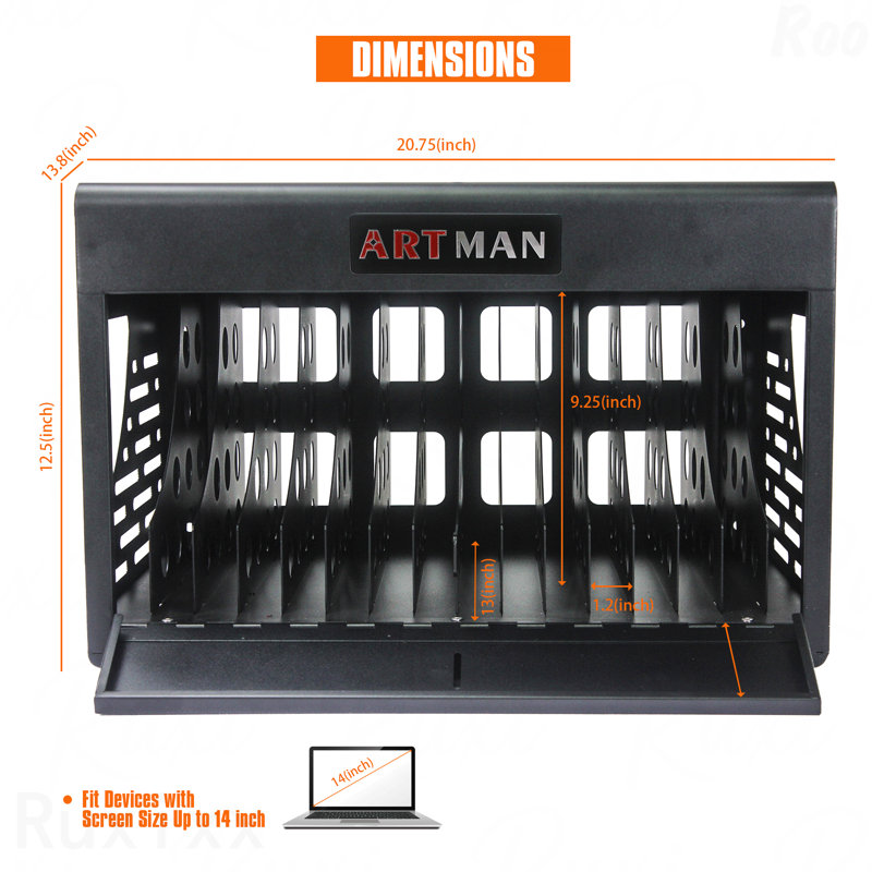 Armoire de rangement à 16 compartiments pour ordinateur portable Chromebook
