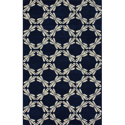 Tapis bleu marine Irmina Dorna