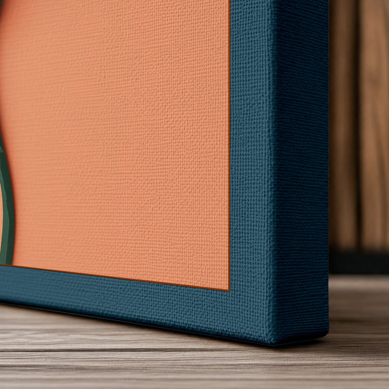 Print, 30x20 - 76.2 x 50.8 cm, Teal Border