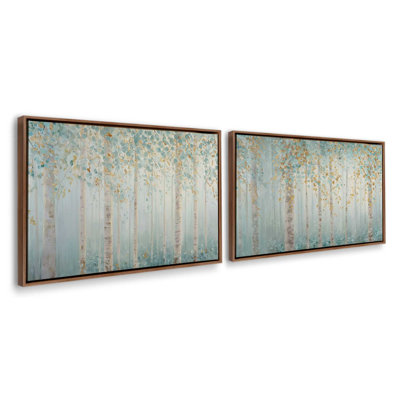Ensemble de 2 impressions Golden Birch Serenity