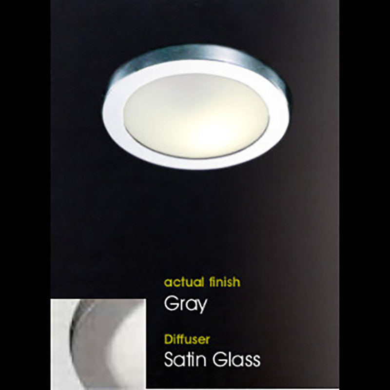 Ai-Pi 1-Light 6.25" Flush Mount, Gray