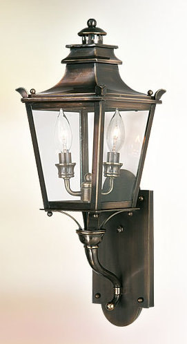 Dorchester 2 - Light Outdoor Armed Sconce, English Bronze