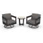 Ensemble de conversation 3 pièces avec coussins Sunbrella-824967063