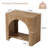 Set Of 2 Farmhouse End Table With Storage Shelf