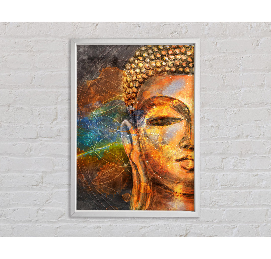 Buddha 25 - Einzelner Bilderrahmen Kunstdrucke auf Leinwand