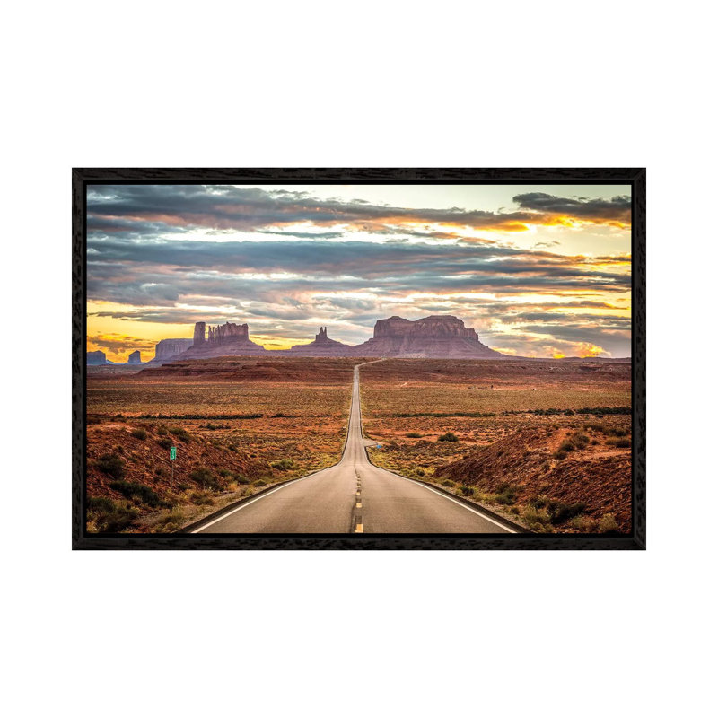Monumental 1 Piece Wall Art on Canvas, 101.6 cm H x 66.04 cm W, Black Framed
