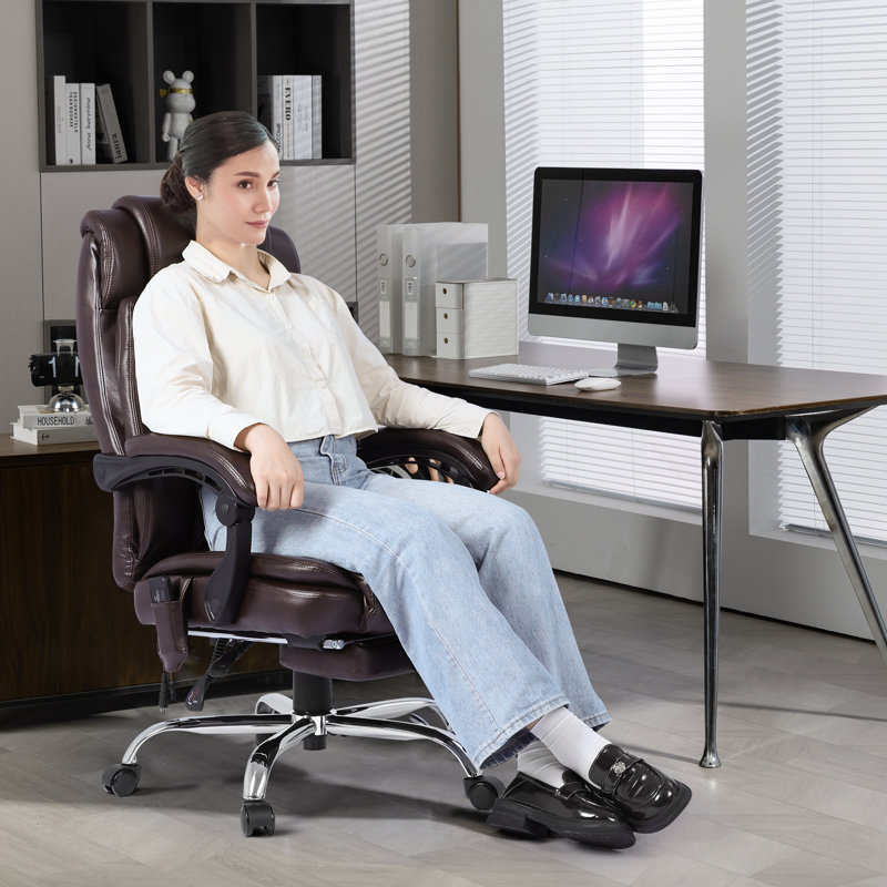 Miomir Cotton Executive Chair, Brown