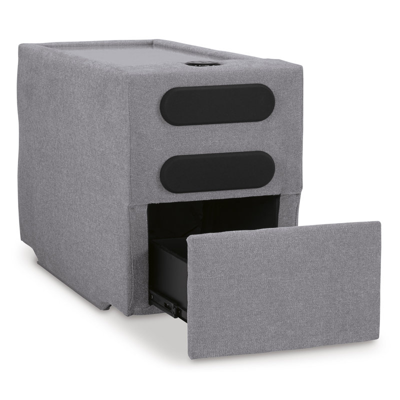 Depew 5-Piece Sectional, Gray Polyester