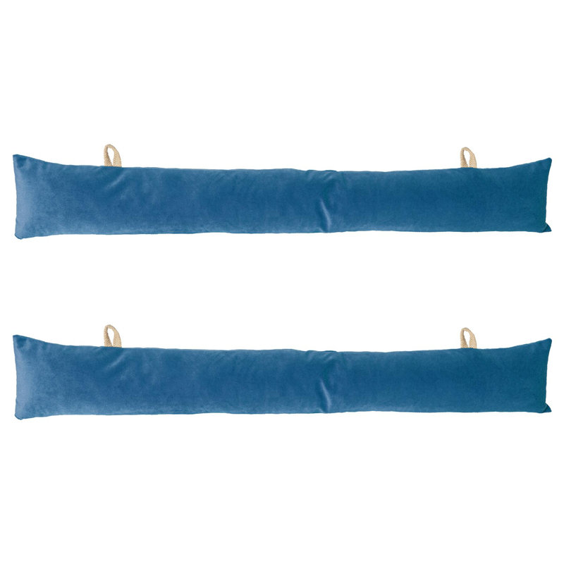 Velvet Draft Excluder, Blue