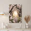 Art mural sur toile White Blossoming Trees with Golden Sunlight-1102470075