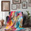 Jeté Vibrant Stone - 1 pièce Sherpa Blan Premium-731507199