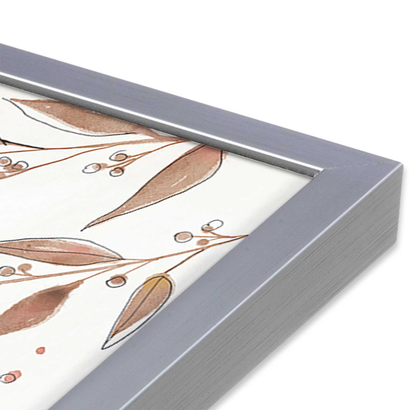 «Botanical Encouragement II», Chrome poli, H 17,75 po x l 17,75 po