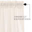 Panneaux de rideaux semi-diaphanes 100% coton Chasen-1665212987