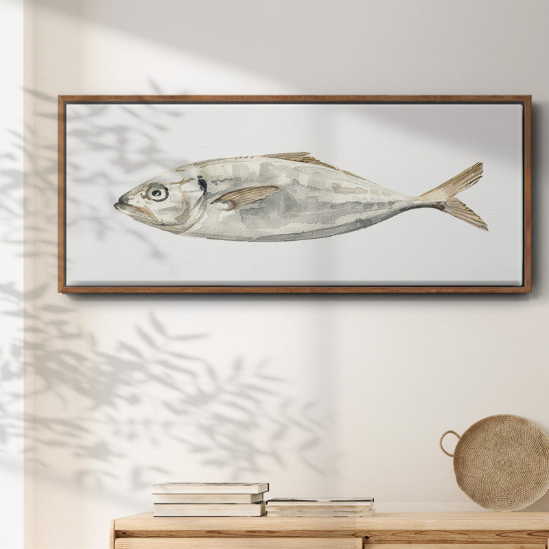 " Silver Fish I ", Walnut, 12" H x 30" W x 1.5" D