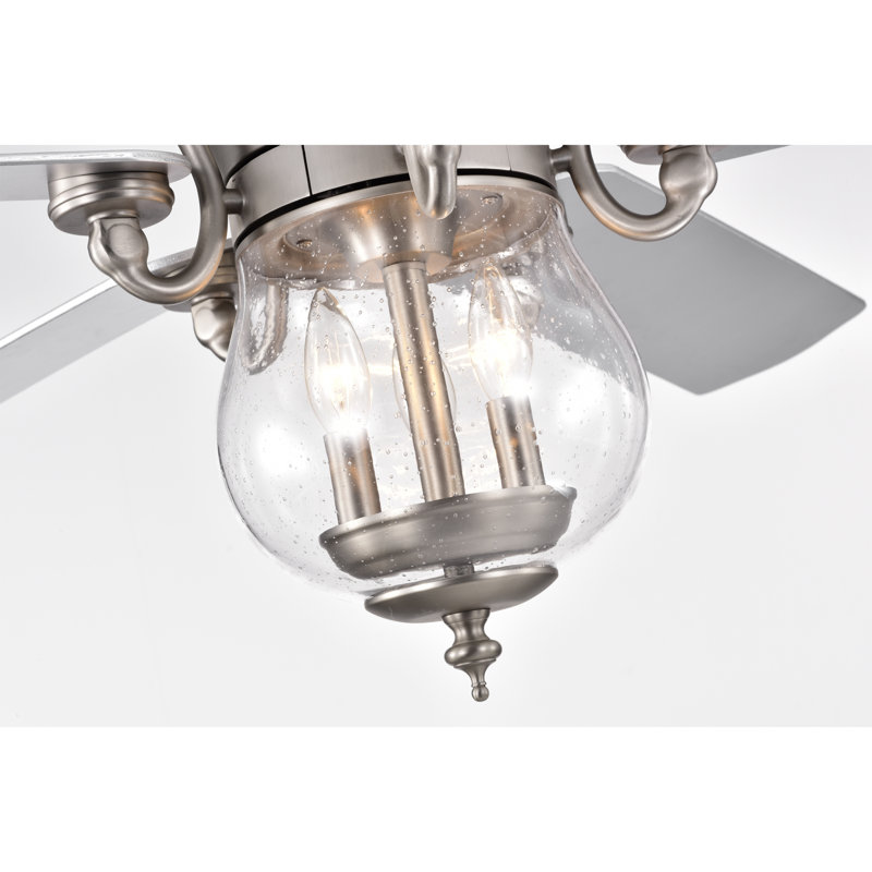 Donaldson 52'' Ceiling Fan with Light Kit, Antique Nickel