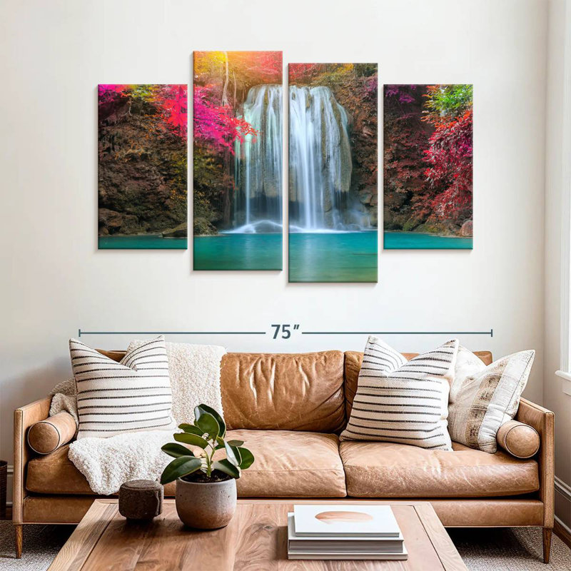 Marchelle Amazing Erawan Waterfall, 42" H x 68" W