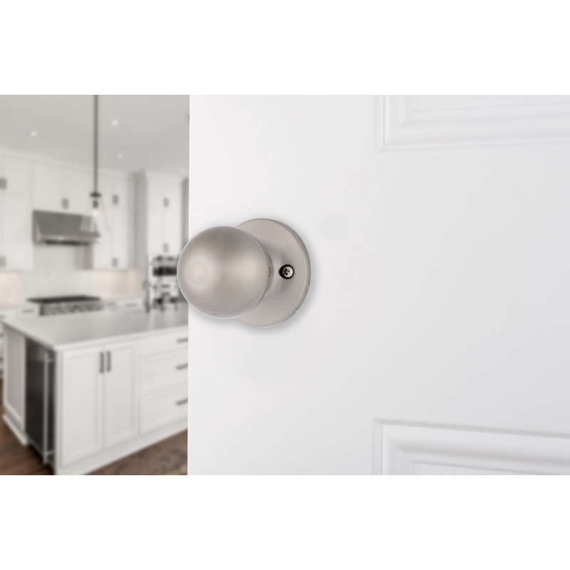 Brinks Raleigh Series Passage Transitional Ball Knob, Satin Nickel