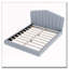 Grand lit tapissier à plancher en velours
