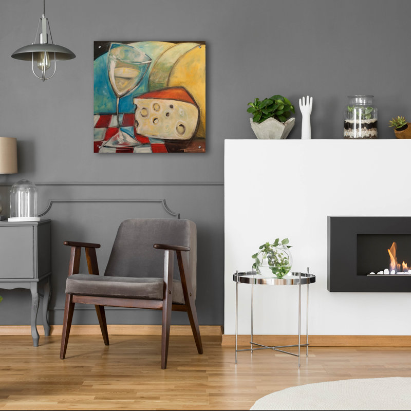 «Wine Wedge And Wheel» par Tim Nyberg, H 24 po x l 24 po x P 0,2 po