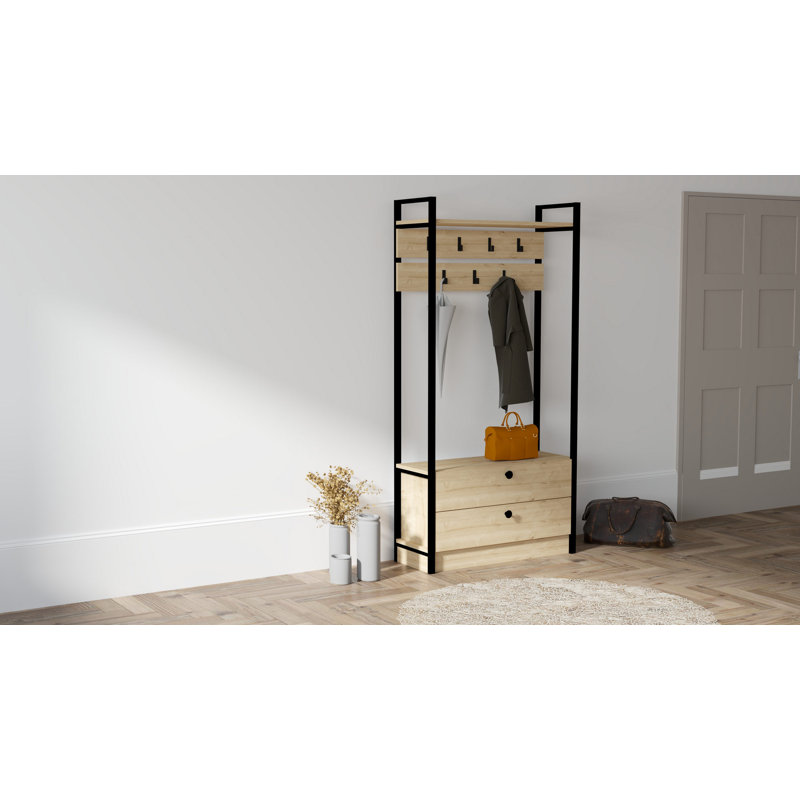 Maren Hall Tree 90cm Wide with Shoe Storage