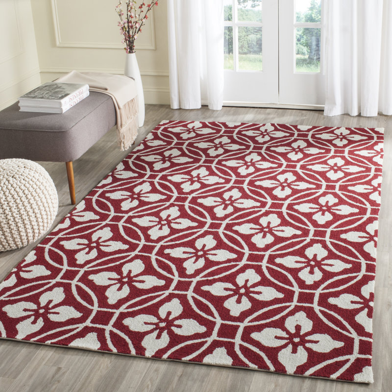 Waddington Hand Hooked Performance Floral Rug, Rectangle 5' x 8'