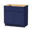 Colton 39" Freestanding Shaker Bathroom Vanity Cabinet with 2 Doors, No Countertop, Ready to Assemble, Blue-95216755