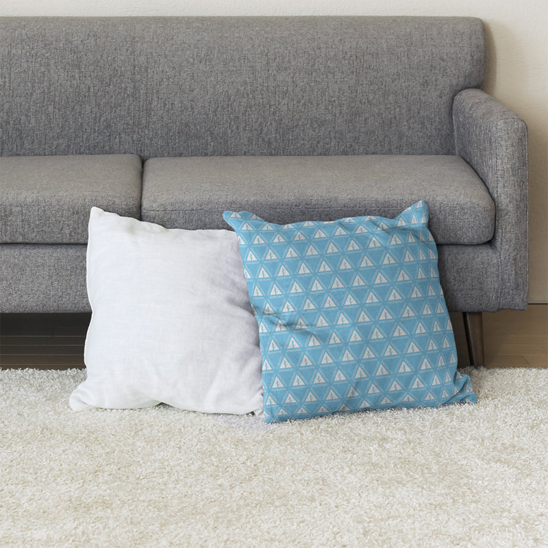 Barbra Geometric Reversible Throw Pillow, Poly Fill, Green, 28" x 28"