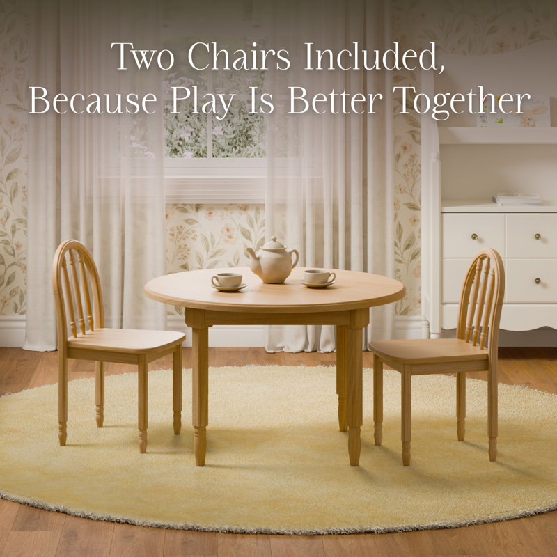 Liberty Play Table & Spindle Chairs Set, Honey