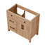 Meuble-lavabo sur pied 36 po, base style Shaker moderne avec 5 tiroirs et portes à fermeture en douceur, pour comptoir d'évier de 36 po, blanc-1413463672