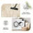 1PC neutral beige distressed linen textured area rugs for Living Room, Soft and Comfortable, Suitable for all seasons, easy-to-maintain, machine washable Indoor floor mat, Under Table Farmhouse suitable for dining table, bedroom, entryway, kitchen,