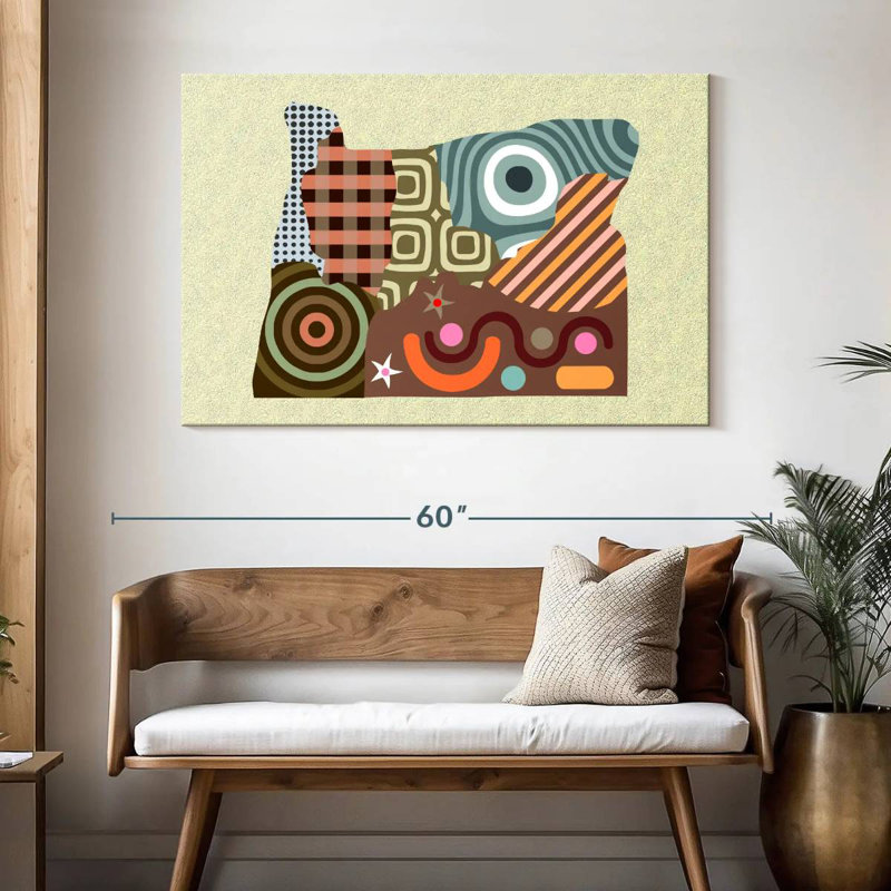 Oregon State Map, 32" H x 48" W