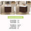 Meuble-lavabo simple 23,6 po avec plateau en résine Hajera-1591501725