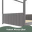 Lit en bois Velvet House, gris-1937062133