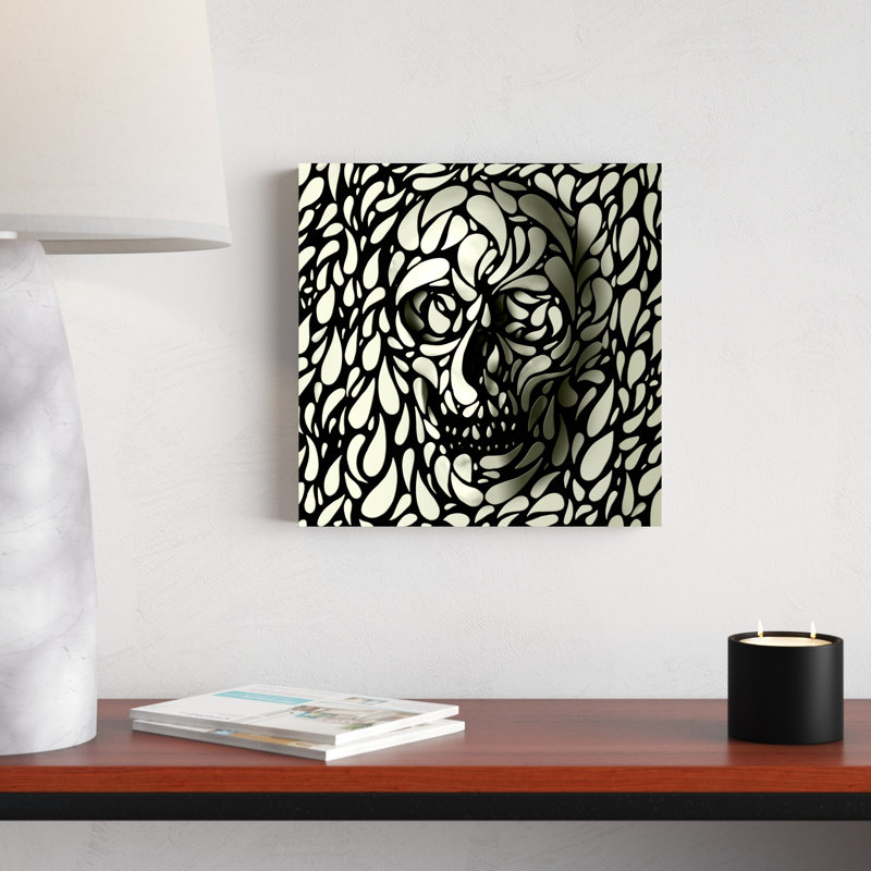 " Skull 4 " by Ali Gulec, 12'' W x 12'' H  