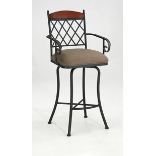 Swivel Counter Stool with Metal Frame