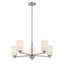 Lustre 5 lumières Aldegonde en nickel satiné-129437297