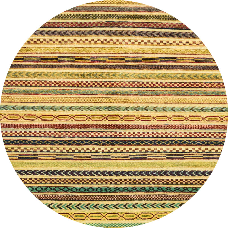 Abstract Indoor Rug, Round 4'