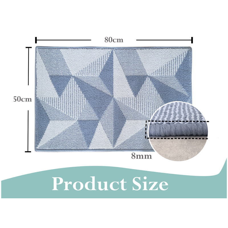 Gajijens Non-Slip Geometric Indoor Doormat