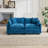 Cloud Sofa Loveseat, Modern Sectional Couch For Living Room, Bedroom, And Apartment, Comfy Double Layer Upholstered Seat Cushion, Breathable Chenille Fabric, Sectional