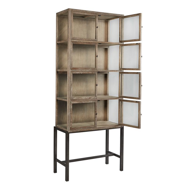 Veso Solid Wood Curio Cabinet