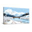 Paysage et nature Paysage d'hiver Snowy Mountains River Bridge-1550766275