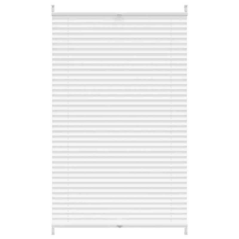 Room Darkening Pleated Blind, 80cm W x 125cm L, White