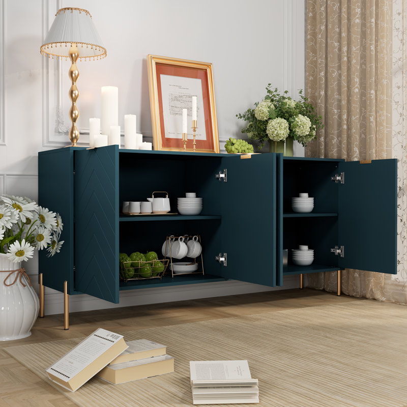 Buffet 4 portes 62,99 po Ryli, Vert