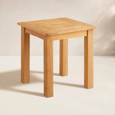 Echols 20" Teak Patio Side Table