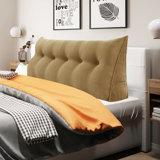 Sit-up Back Comfort Corduroy Backrest Bed Back Support Headboard Wedge Reading Pillow