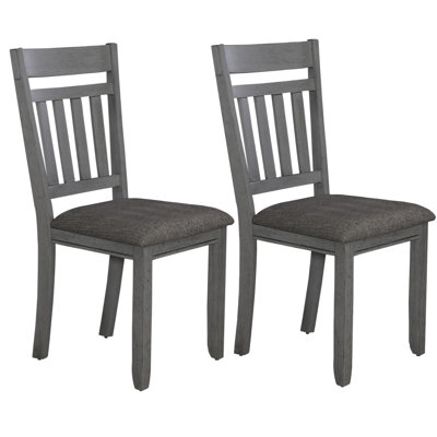 Chaises latérales Ashby avec dossier rembourrés