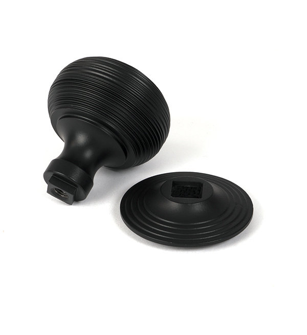 Pewter Beehive Centre Door Knob, Matt Black